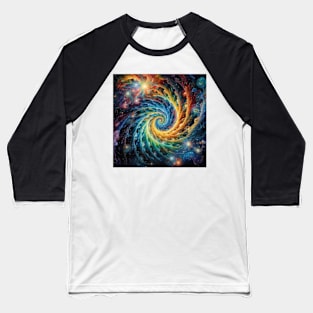 Iridescent Spiral Baseball T-Shirt